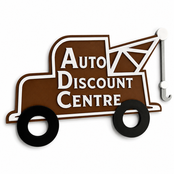 Auto Discount Centre Tow Truck Wall Sign